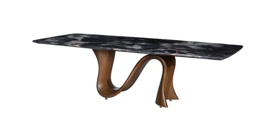 CS Home Fixed Customized Modern Office Living Room Furniture Natural Marble Top Dining Table 