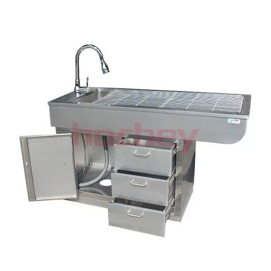 Veterinary Pet Hospital Clinic Stainless Steel 304 Pet Disposal Table for Dogs Cats 