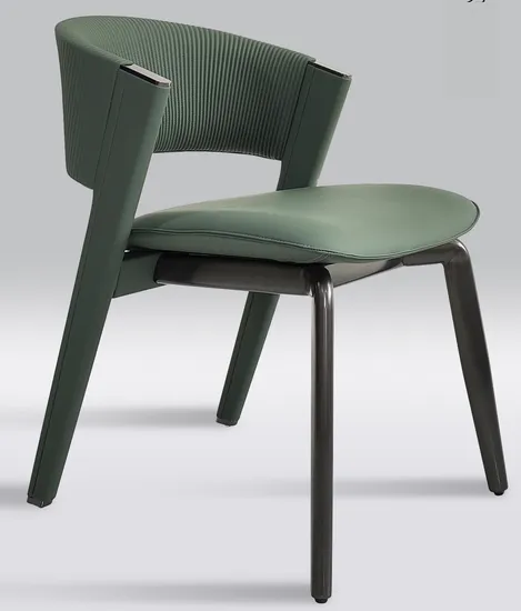 Modern Minimalist Replica Designer Leather Upholstery Hotel Cc Dining Chair 