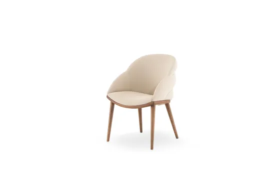 Contemporary Stylish Furniture Leather Wooden Dining Room Restaurant Hotel Dining Modern Leisure Chair 