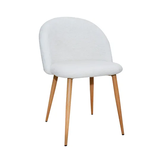 Comfortable Modern Upholstery Chair Velvet Lounge Wood Leg Velvet Dining Chair 