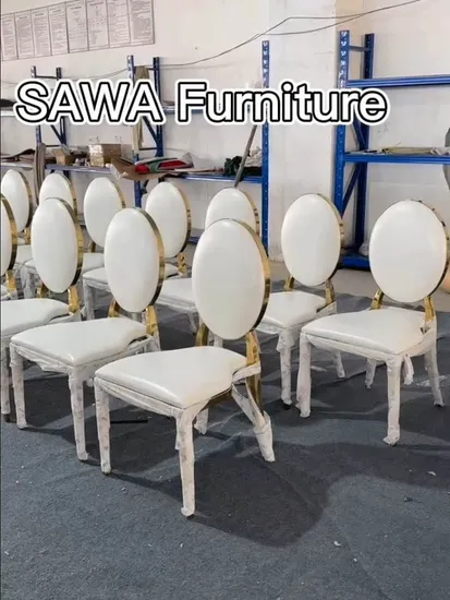 Hot Luxury Design Hotel Furniture Dior Wedding Events Used Dining Stainless Steel Chair 