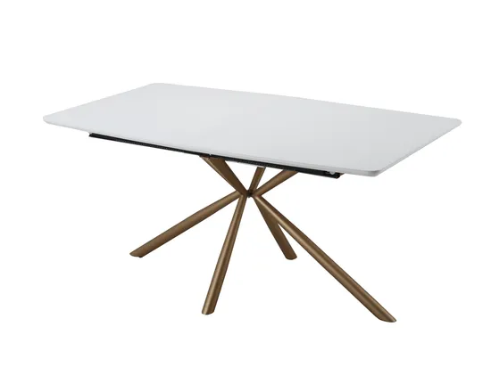 MDF Extending Dining Room Furniture Modern Extension Dining Table New Design Square Shape High Gloss Dining Table 