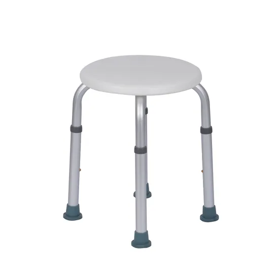Durable Adjustable Chair Shower Bath Stool Without Armrest for Old People 
