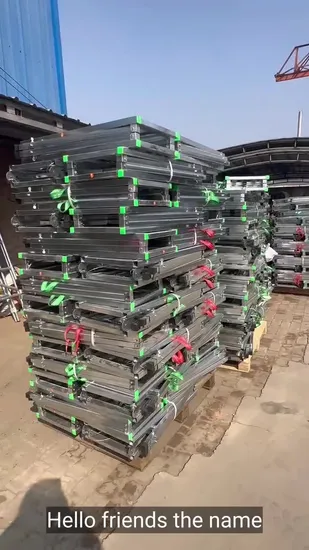 Folding Design Portable Scaffolding Platform Adjustable Lifting Step Ladder Stool 