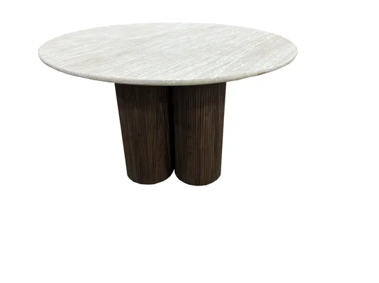 Wood Dining Table for 6 Home Furniture Metal Extension Table 