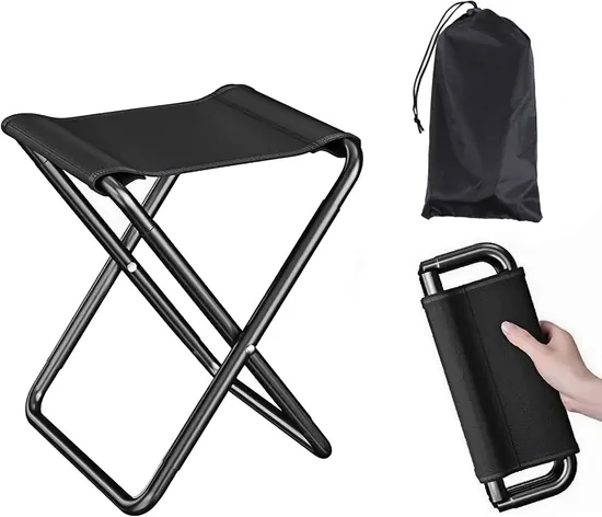 Outdoor Beach Traveling Portable Camping Chair Lightweight Aluminum Fishing Folding Stool 