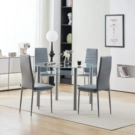 Line Chair Restaurant Meal Metal Iron Furniture Dining Chair 