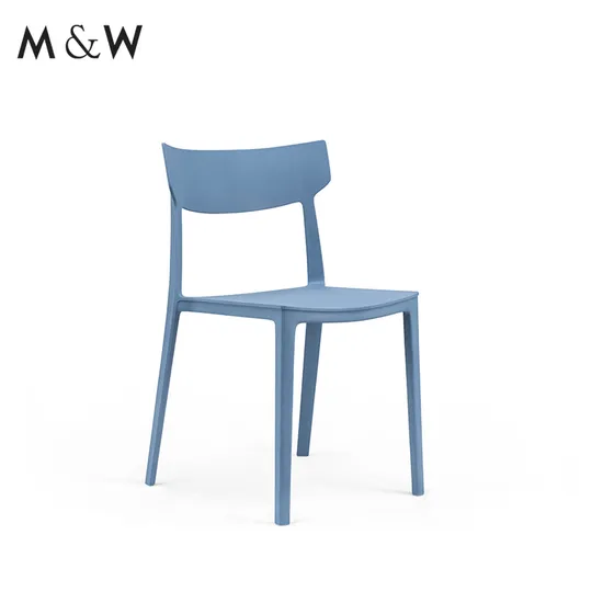 M&W Modern Simple Family Visitor Chair Nordic Plastic Stool Four Legged Thickened Leisure Chair Office Room Chair 