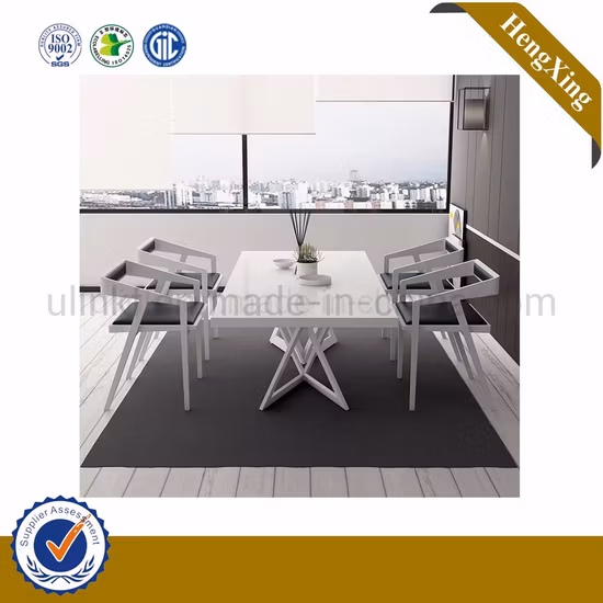 Rectangle Home Wooden Modern Set High Performance Fixed Dining Table