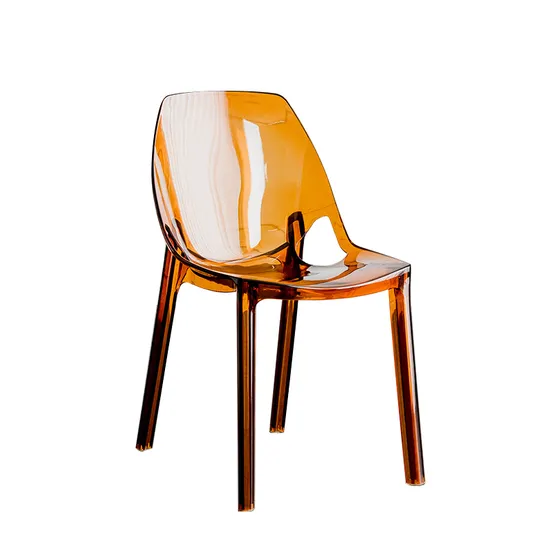 Multi Color Selection of Fashionable Crystal Wholesale Transparent Plastic Chair 
