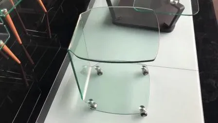 Tempered Glass Dining Table with MDF Top 