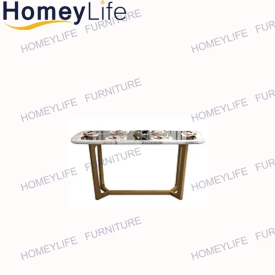 Modern Table with Butterfly Extension Ceramic Living Room Furniture Round Dining Table 