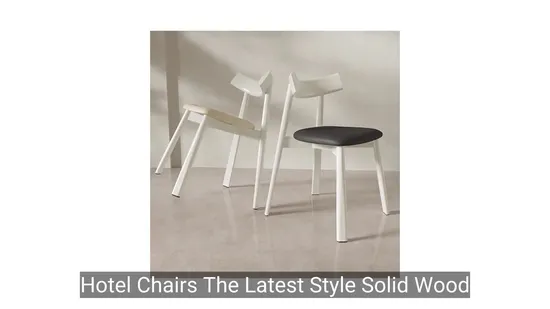Contemporary Dining Chair Crafted From Solid Wood for Hotels Modern Chic Dining Chair 