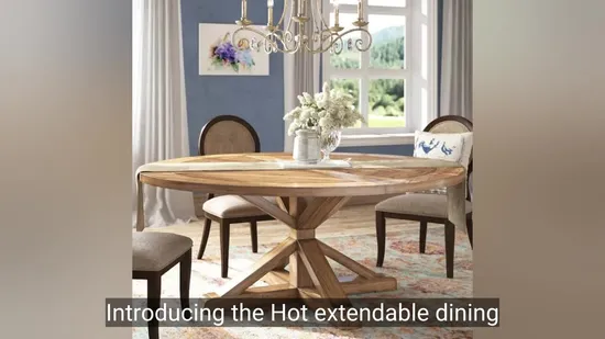 Dining Room Furniture Rectangular Extension Desk Extendable Dining Table 