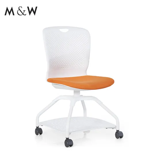 M&W Ergonomic High Quality Events Training Training Room Stackable Commercial Metal Duty Wholesale Plastic Chair 